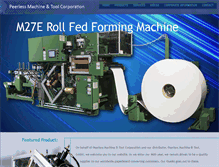 Tablet Screenshot of peerlessmachine.com